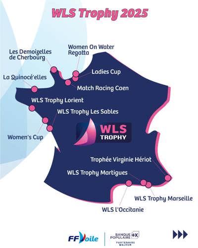 carte des 12 épreuves du WLS Trophy
