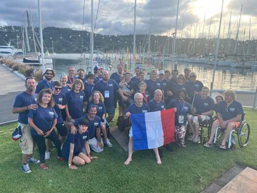 Photo au complet de la délégation française